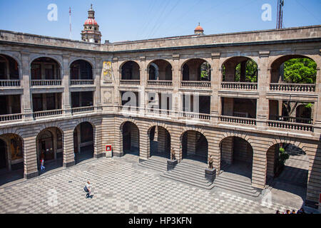 Cortile di SEP (Secretaria de Educación Publica),segreteria della pubblica istruzione, Città del Messico, Messico Foto Stock