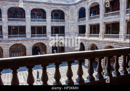 Cortile di SEP (Secretaria de Educación Publica),segreteria della pubblica istruzione, Città del Messico, Messico Foto Stock