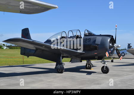 T-28 velivoli di Troia, Tennessee Museo dell'aviazione Foto Stock