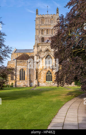 Tewkesbury Abbey, Gloucestershire, England, Regno Unito, Europa. Foto Stock