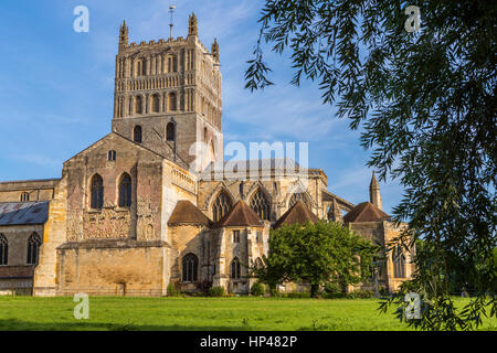 Tewkesbury Abbey, Gloucestershire, England, Regno Unito, Europa. Foto Stock