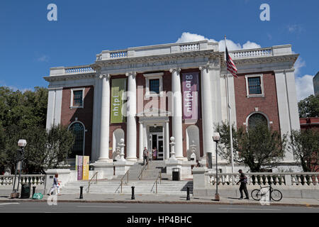 La libera biblioteca pubblica di New Haven, Connecticut, Stati Uniti. Foto Stock