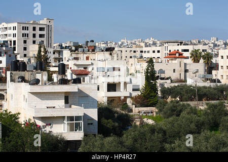 Insediamenti e case nella città di Betlemme, in Palestina, in Cisgiordania, Israele Foto Stock