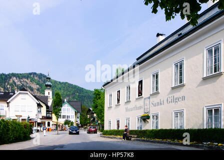 Sankt Gilgen, Mozarthaus, la casa di Mozart, Salzkammergut, Salisburgo, Austria Foto Stock