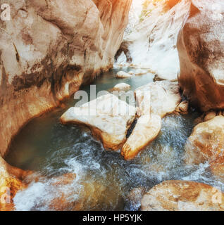 Vedute panoramiche del canyon Goynuk in Turchia. Antalya Foto Stock