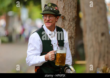 Oktoberfest band e birra Aspen Colorado Foto Stock