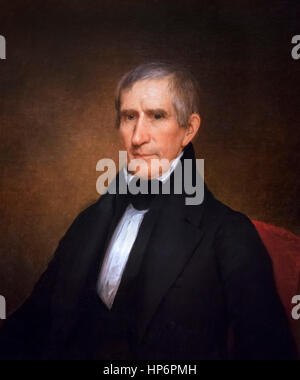 William Henry Harrison (1773-1841), IX presidente degli Stati Uniti. Ritratto di Albert Gallatin Hoit, olio su tela, 1840 Foto Stock