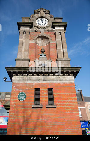 Il Bexleyheath incoronazione Memorial Clock Tower, commemorando l incoronazione del re George V, è stato formalmente inaugurato il 17 Luglio 1912 Foto Stock