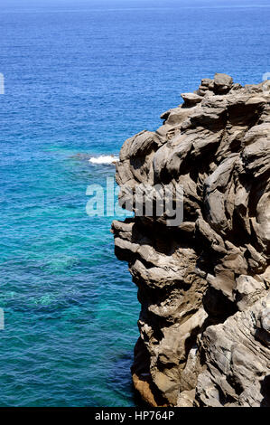 Callao Salvaje costa roccia vulcanica formazione in Adeje Tenerife Foto Stock