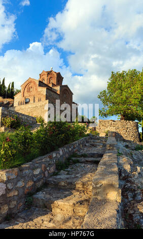 Chiesa di San Giovanni a Kaneo (Ohrid Macedonia). Costruito nel XIII secolo. Foto Stock