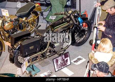 2017 Bristol Classic Bike Show a Shepton Mallet Laurence di Arabia's Brough Superior SS100 Foto Stock