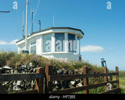 Guardia costiera Stazione di vedetta, Stepper punto, North Cornwall costa vicino a Padstow Foto Stock