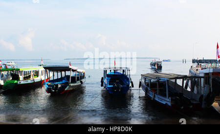 Voce alle isole Gili dall Isola di Lombok, Indonesia Foto Stock