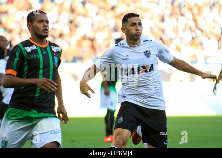 Belo Horizonte, Brasile. 19 Feb, 2017. MG, valida a partire dalla Stato Campionato 2017 tenutasi presso la stadio Mineirao di Belo Horizonte, MG. Credito: Dudu Macedo/FotoArena/Alamy Live News Foto Stock