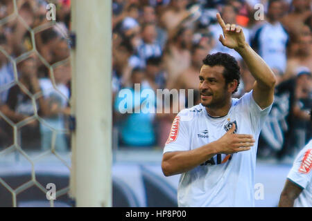 Belo Horizonte, Brasile. 19 Feb, 2017. MG, valida a partire dalla Stato Campionato 2017 tenutasi presso la stadio Mineirao di Belo Horizonte, MG. Credito: Dudu Macedo/FotoArena/Alamy Live News Foto Stock