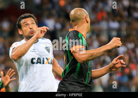 Belo Horizonte, Brasile. 19 Feb, 2017. MG, valida a partire dalla Stato Campionato 2017 tenutasi presso la stadio Mineirao di Belo Horizonte, MG. Credito: Dudu Macedo/FotoArena/Alamy Live News Foto Stock