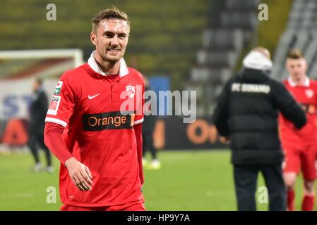 28 febbraio 2015: il giocatore della dinamo Bucarest: Marius Alexe alla fine del Liga io gioco tra FC Dinamo Bucharest ROU e FC Universitatea Cluj ROU a "inamo' Stadium, Romania ROU. Foto: Cronos/Catalin Soare Foto Stock