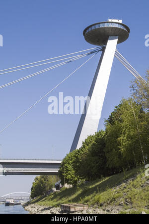 Bratislava, pressburg, bruecke novi più, slowakei Foto Stock