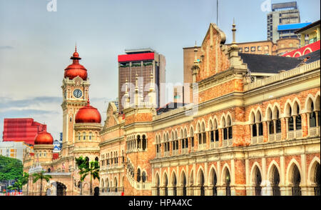 Palazzo Sultano Abdul Samad a Kuala Lumpur. Costruito nel 1897, ospita oggi gli uffici del Ministero delle informazioni. Malaysia Foto Stock