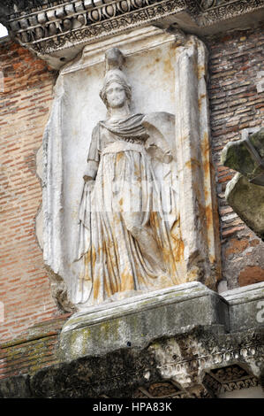 La scultura statua di Minerva in Roma, Italia Foto Stock