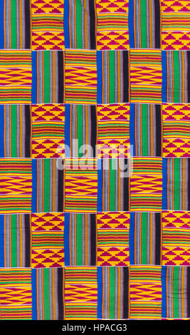 Il tessuto Kente texture Foto Stock