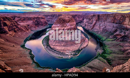 Bellissima vista di Horsehoe piegare Foto Stock