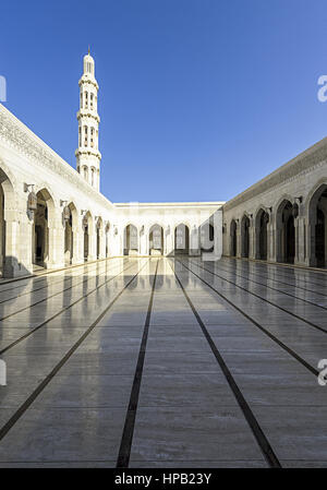 Grosse sultan-qabus-moschee, Muscat Oman Foto Stock