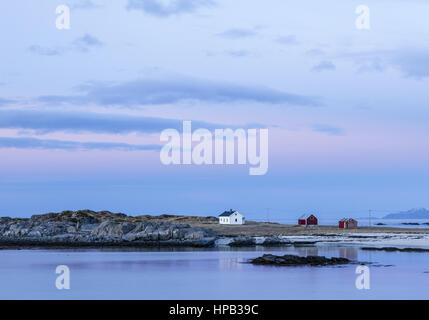 Landschaft auf den lofoten, norwegen Foto Stock