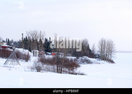 Comunità di Mistissini , Northern Quebec Foto Stock