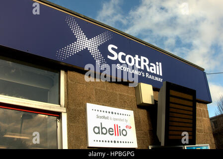 Scot Abellio ferrovia stazione ferroviaria Anniesland Foto Stock