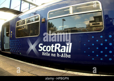 Scot Abellio ferrovia stazione ferroviaria Anniesland Foto Stock