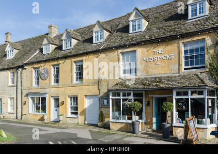 Vecchie scorte Inn Pub e bed and breakfast in Stow-su-il-Wold in Cotswolds Foto Stock