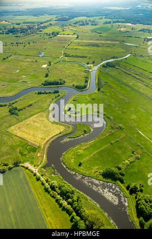 Kamień Pomorski, serpeggiante fiume, costa baltica, Województwo zachodniopomorskie, Polonia Foto Stock