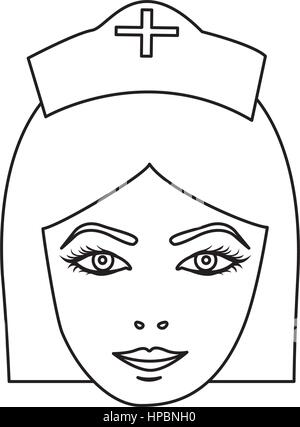 La figura faccia nurce icon image Illustrazione Vettoriale