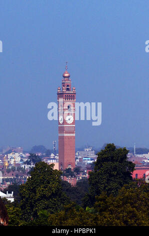 Il Husainabad Torre dell Orologio nella città di Lucknow. Foto Stock
