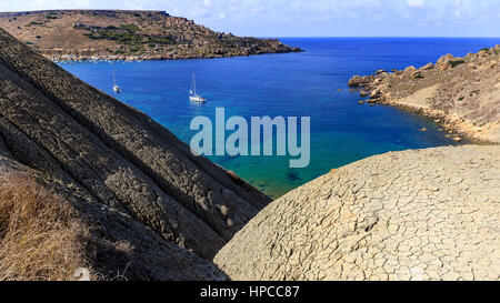 Malta, ufficialmente conosciuta come la Repubblica di Malta è un Southern isola Europea paese costituito da un arcipelago nel Mar Mediterraneo. Foto Stock