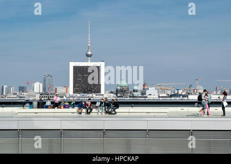 La germania,Berlino,cityscape dalla cupola del Reichstag Foto Stock