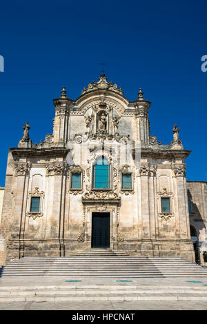 L'Italia,Basilicata,Matera,San Francesco d'Assisi la chiesa Foto Stock