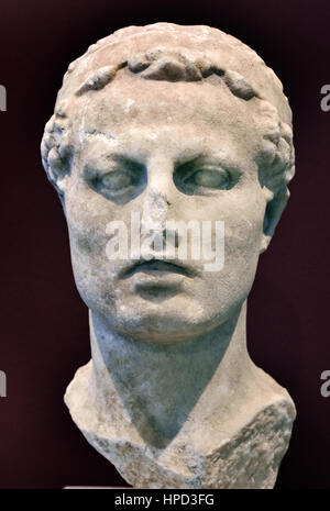 Re Antioco IV Epiphanes. Greco busto in marmo da circa 175 BC. ( ( Antioco IV 215 BC - 164 BC era un Greco ellenistico re dell'impero Seleucide dal 175 A.C. fino alla sua morte nel 164 A.C. ) Foto Stock