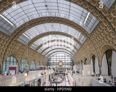 Parigi, Francia - 25 August, 2013 - sala principale di d'Orsay Museum, Parigi, Francia Foto Stock