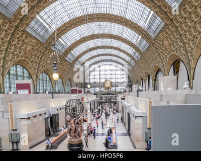 Parigi, Francia - 25 August, 2013 - sala principale di d'Orsay Museum, Parigi, Francia Foto Stock