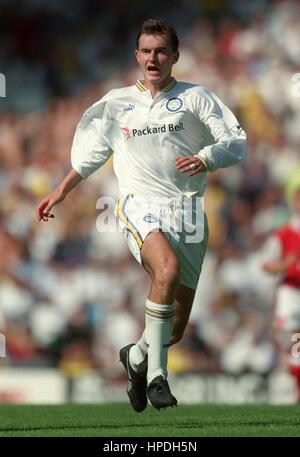 DAVID WETHERALL Leeds United FC 11 Agosto 1997 Foto Stock