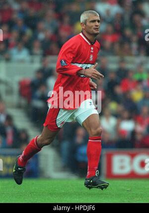 FABRIZIO RAVANELLI MIDDLESBROUGH FC 24 Agosto 1997 Foto Stock