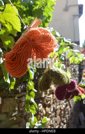 Filati per maglieria a sfere Foto Stock