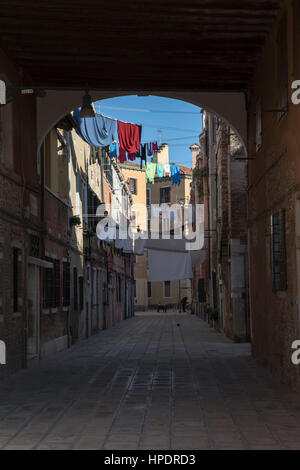Riva dei Sette Martiri a Venezia Foto Stock