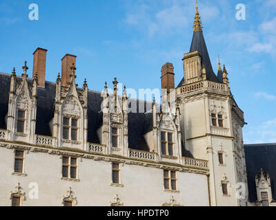 Il Castello dei Duchi di Bretagna, Nantes, Francia Foto Stock