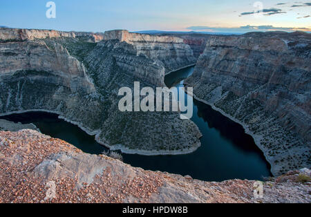 Devils Canyon Overlook a Bighorn Canyon nel Montana. Foto Stock