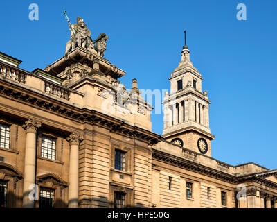 Torre dell Orologio alla Guildhall a Hull in Inghilterra dello Yorkshire Foto Stock