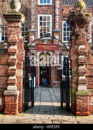 Wilberforce House Museum a Hull in Inghilterra dello Yorkshire Foto Stock