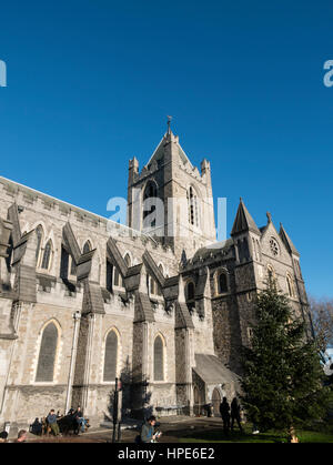 La cattedrale di Christ Church, Dublino Repubblica di Irlanda. Foto Stock